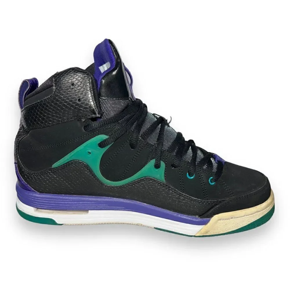 Air Jordan Flight TR 97 Black/Grape Purple/Aqua 428827-008 Youth 7‎ Women's 8.5